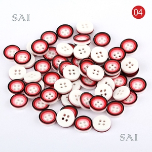 Nút Màu Nhựa Resin Bán Chạy <span class=keywords><strong>20</strong></span> L Phong Cách Mới 2023 Nút 4 Lỗ Gắn Ngoại Quan Tròn - Product Image 5