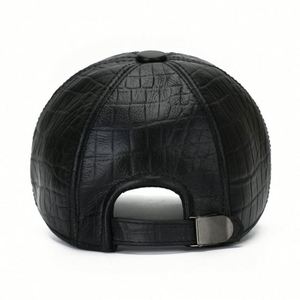 Casquette de baseball en cuir à motif crocodile, nouvelle conception, automne-hiver, décontractée, de haute qualité - Product Image 6