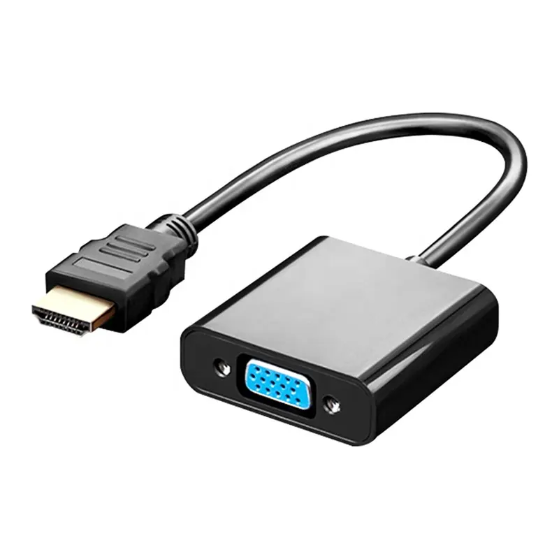 New Design free sample HDMI to VGA adapter VGA to HDMI cable converter with audio and power 1080P wholesales