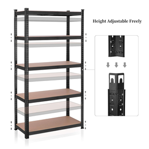 Ajustável 5 Camada Heavy Duty Armazém Prateleiras Garagem Industrial Boltless <span class=keywords><strong>Metal</strong></span> Rack Prateleiras Medium Duty Storage Rack Unidades - Product Image 3