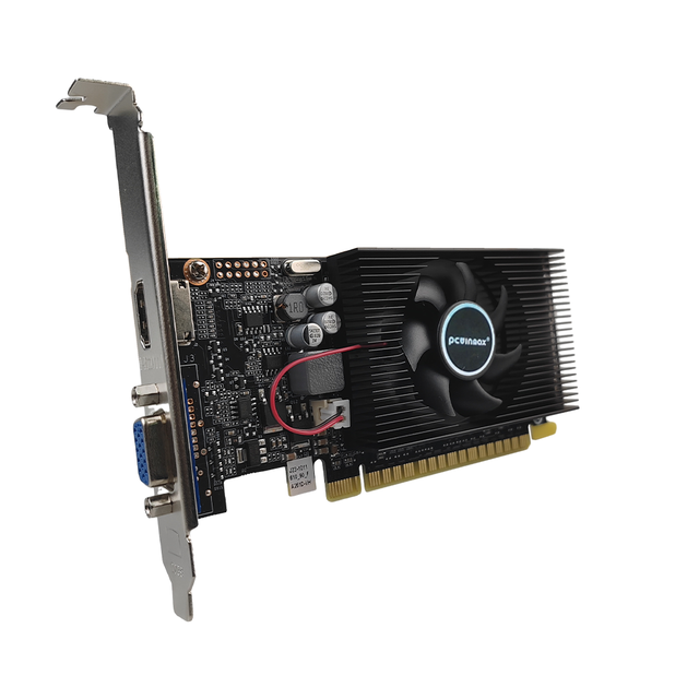 Geforce GT610 Graphics Card 1GB 2GB DDR3 64Bit Low Profile Single Fan PCI-E 2.0 VGA HD Ports GPU for Desktop PC