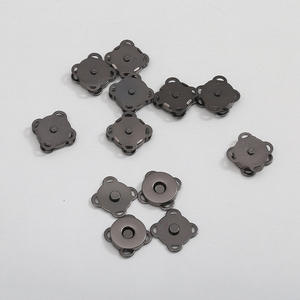 กระดุมแม่เหล็กเย็บมือลายดอกพลัม, ตัวล็อคแม่เหล็กสำหรับกระเป๋า, อุปกรณ์เสริมเสื้อผ้า, กระดุมแม่เหล็กแบบซ่อน - Product Image 5