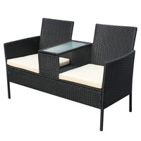 Meubles en rotin synthétique, fauteuil d'amoureux, pour Patio, prix d'usine