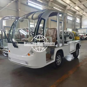 Minibús Eléctrico Blanco de 4 Ruedas y 14 Asientos, Precio de Fábrica al por Mayor, Autobús de Transporte Turístico para Lugares Turísticos y Recorridos - Product Image 1