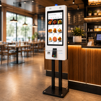 Kiosque de commande McDonald's avec paiement NFC, RFID, WIFI, Crypto et terminal de paiement automatique