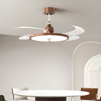 Moderne 42 pouces DC ventilateur de plafond LED lumières meilleure chambre lustres fantaisie télécommande prix usine grand pas cher décor à la maison