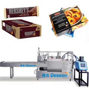 Hot Melt Glue Automatic Food Cartoning Machine Chocolate Energy Bar Cartoning Machine Frozen Food Cartoning Machine