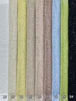 Tissu à paillettes multicolores doux, tulle brodé vibrant pour robes de mariée et robes de soirée