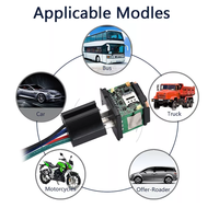Traceur GPS GT67 2G avec relais, coupure moteur à distance, conception à large plage de tension 9-95V, adapté aux motos et vélos électriques