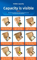 Weiße Wellpappe-Versandboxen Bedruckte Faltbare Transportkartons Leichte Flache Versandboxen Kleine Produkt-E-Commerce-Verpackung