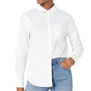 KM camicette e camicette da donna camicetta bianca a maniche lunghe camicette da donna camicie <span class=keywords><strong>eleganti</strong></span> - Product Image 4