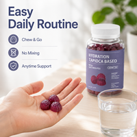 OEM Marque Privée Gummies Électrolytes à Base de Tapioca Saveur Baies Nutrition Sportive Équilibre Électrolytique 60 Pièces