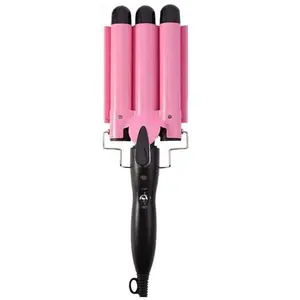 Wholesale Professional Wire Hair Rollers Electric Hair Waver Styling Tools Curling Iron Curling Wavy 3 Barrel Hair Curler