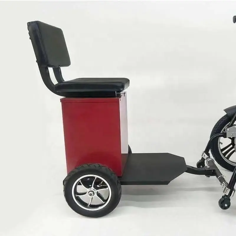 Wheelchair Parts wheelchair passenger trailer trolley Rear Seat Attachment for 4x4 Power Chair