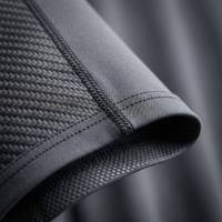 Camiseta de Compresión de Alto Rendimiento GIVFREE para Hombre, Textura de Fibra de Carbono, Camiseta de Entrenamiento de Gimnasio de Alta Compresión con Cinta de Agarre en el Dobladillo