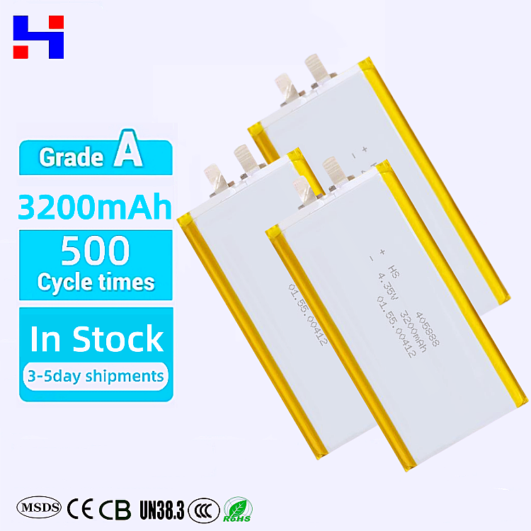 Small Thin Slim Line <strong>LiPo</strong> <strong>Battery</strong> <strong>12V</strong> 11.1V 20000mAh 1500mAh 100C Semi-Solid State LiCoO2 HS Brand Model 405888 Drone Electric
