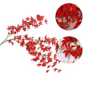 Nuevo Estilo de Ramo de Flores Artificiales de Seda Azul, Flor de Cerezo de Tacto Real para Damas de Honor en Bodas - Product Image 3