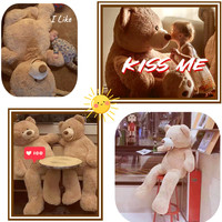 Ours en peluche géant de grande taille, 1 m, 1,3 m, 1,6 m, 1,8 m, 2 m, vente en gros directe d'usine, Saint-Valentin