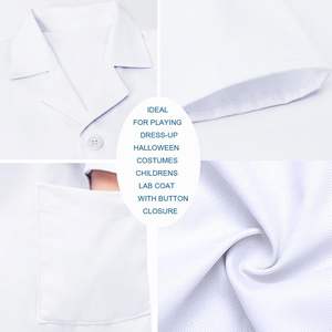 Blouse blanche de laboratoire pour enfants blouse de laboratoire <span class=keywords><strong>docteur</strong></span> scientifique pour enfants enfants inspirent les jeunes esprits à rêver de grands enfants blouses de laboratoire blanches - Product Image 5