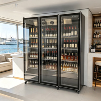 Vitrine réfrigérée pour boissons de qualité supérieure, refroidie par air, pour comptoir, bar, hôtel, restaurant