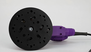 Ponceuse électrique portative professionnelle 220V fabriquée en Chine pour le ponçage de carrosserie automobile avec régulation à 6 vitesses et tube d'aspiration des poussières - Product Image 2