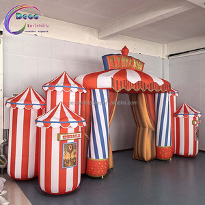 Arche d'entrée gonflable personnalisée pour cirque, thème fête foraine, portail de bienvenue, tissu Oxford de haute qualité - Product Image 2