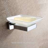 Porte-savon mural haut de gamme en acier inoxydable, finition chrome doré et nickel brossé, pour hôtels