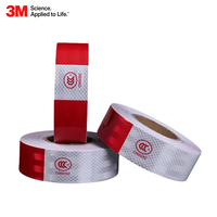 Película Reflectante de Alta Intensidad 3M 983D, Grado Diamante, Corte Personalizado, para Remolques Logísticos, Adhesivo Reflectante