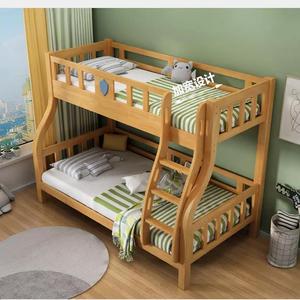 OEM y ODM litera doble para niños con colchón muebles de dormitorio de madera maciza para la escuela y el hogar diseño tradicional - Product Image 5