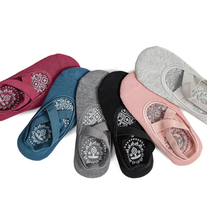 Wholesale High Quality Non-Slip <b>Socks</b> for Women Breathable Bandage Yoga Cotton Fitness Dance Barre Ballet Sports - Product Image 6