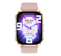 Montre connectée Android OEM pas chère, sportive, avec logo personnalisé, dorée, de luxe, avec support intelligent