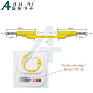 Kosta - Juego de 5 cables de prueba retráctiles de seguridad con conector tipo banana de 4 mm, cables de prueba para multímetro, herramientas de prueba eléctrica, 25/50/100 cm - Product Image 3