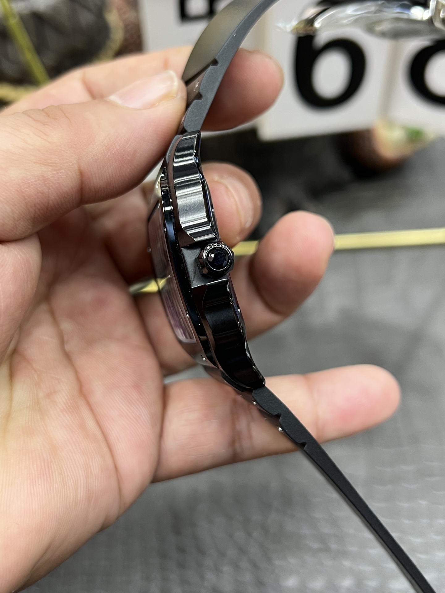 cartier santos black