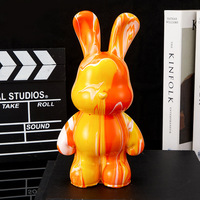 Jouet ours fluide à peindre soi-même, surface blanche, 23 cm, sculpture de briques de lapin à peinture intense, jouet d'art fait main