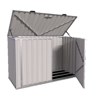 Caja de almacenamiento de bicicleta de metal resistente al agua para muebles de exterior, armario para bicicleta, armario para bicicleta, estante - Product Image 1