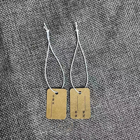 Luxe logo personnalisé recycler swing papier kraft bijoux prix étiquette volante étiquette volante autocollant d'étiquette pour bijoux