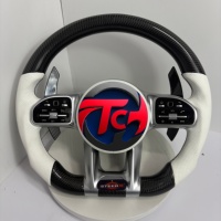 Volant OEM Plus à fond plat pour Mercedes Benz W214 E53 E63 AMG, amélioration intérieure en fibre de carbone