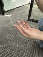 Nouvelle conception de planches de skateboard en acrylique transparent peintes sur mesure, montées sur un support de bureau, écologiques, emballées dans un carton pour une décoration murale moderne