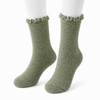 Chaussettes douillettes en peluche à motif personnalisé, douces et chaudes, pour dormir, se détendre et offrir en collection