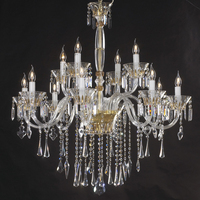 Lustre en cristal bicolore VH Luxury, style classique chinois, éclairage décoratif intérieur pour villa, complexe hôtelier et escalier