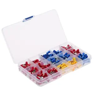 280PCS Combination Insulated Terminals Kit Pre- Insulated Cold-press Crimp Terminal Set FDD/MDD Crimp Insulated Terminals Set