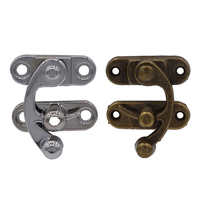 Nhỏ Đồ Trang Sức Bằng Gỗ Hộp Nội Thất Móc Khóa Còng Khóa Sừng Trái Bạc Latch Clasp Hasps Khóa