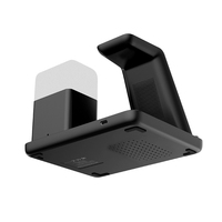 Lámpara Magnética LED Negra para Teléfono Móvil, Soporte Magnético 6 en 1, Cargador Inalámbrico para iPhone