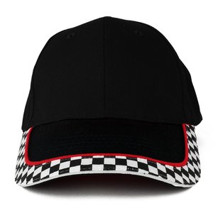 Cappellino da Baseball in cotone sgualdrina da <span class=keywords><strong>corsa</strong></span> a scacchi traspirante traspirante a scacchi basso profilo - Product Image 2