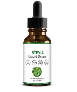 תווית פרטית 60 מ "ל 2fl. עוז stevia טיפות ממתיק טבעי אפס קלוריות ממתיק עוזר עם עייפות, אנטי אייג 'ינג