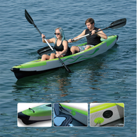 Nouveau design OEM 14 pédale gonflable kayak kayak kayak et canoë bateau en pvc pour la pêche avec Kit de réparation