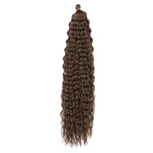 Onda profonda di torsione per Ombre rosso arancio sintetico <span class=keywords><strong>capelli</strong></span> extension arricciatura aerea trecce Crochet <span class=keywords><strong>capelli</strong></span> acqua arricciatura intrecciata <span class=keywords><strong>capelli</strong></span> - Product Image 4