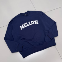 Sweat-shirt à col rond en coton French Terry surdimensionné, personnalisable, épais, vente en gros