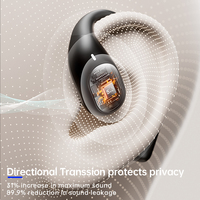 Écouteurs sans fil Ows Earhook avec double micro ENC, suppression du bruit, écouteurs sportifs à oreille ouverte, Bluetooth 5.3