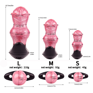 マルチサイズアナルトレーニングおもちゃ初心者用馬ディルドアナルプラグギャグ<span class=keywords><strong>SM</strong></span>ゲームアナル膣刺激ユニセックス - Product Image 3
